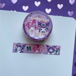 Amenomori Fumika x Sanrio My Melody and Kuromi  washi tape